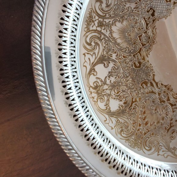 Rogers Vintage Silver tray - Picture 2 of 4